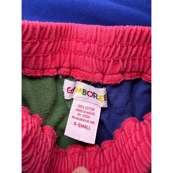 Gymboree vintage color block jogger sweatpants baby boys XS retro lounge casual - Picture 2 of 4